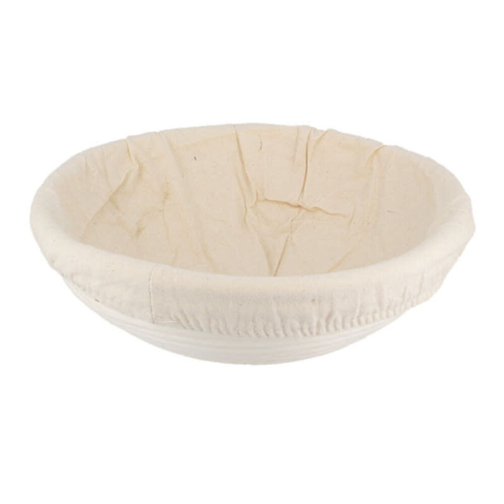 Patis Decor Rond rotan en linnen rijsmandje (banneton), 24 cm, voor een brood van 1000 g
