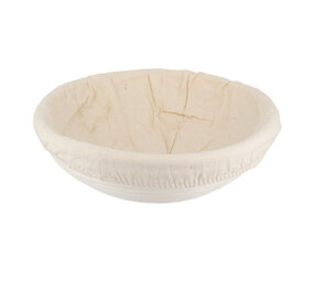 Patis Decor Round rattan and linen proofing basket, 24 cm Patis Decor Round rattan and linen proofing basket, 24 cm