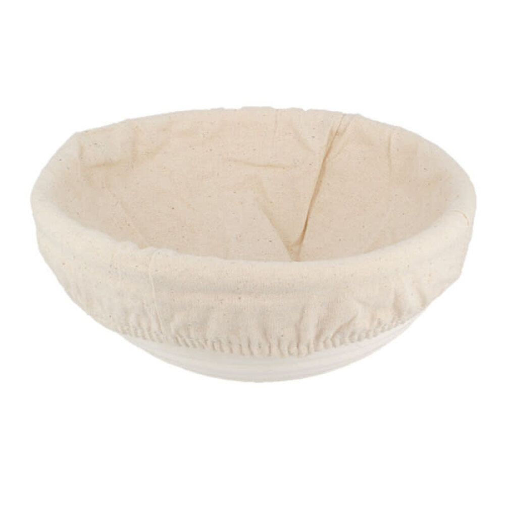 Patis Decor Rond rotan en linnen rijsmandje (banneton), 20 cm, voor een brood van 500 g
