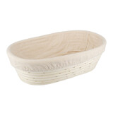 Patis Decor Ovaal rotan en linnen rijsmandje, 29 x 17 cm Patis Decor Ovaal rotan en linnen rijsmandje, 29 x 17 cm