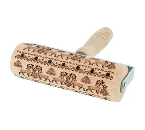 Patis Decor Roller met patroon 15,5cm rendieren Patis Decor Roller met patroon 15,5cm rendieren