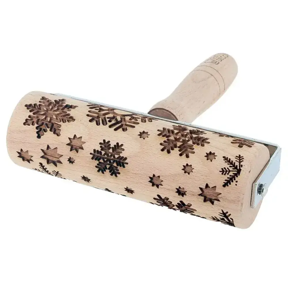 Patis Decor Roller met patroon 15,5cm sneeuw