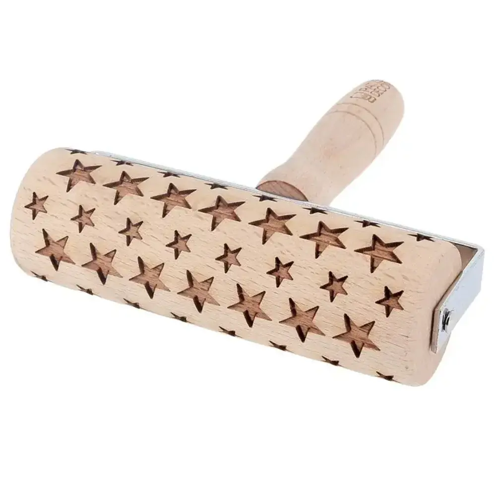 Patis Decor Roller met patroon 15,5cm sterren