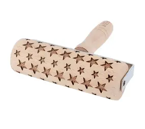 Patis Decor Roller met patroon 15,5cm sterren Patis Decor Roller met patroon 15,5cm sterren