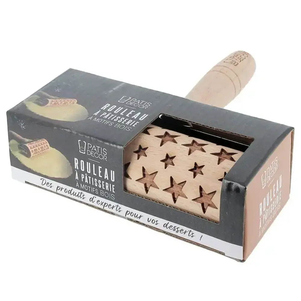 Patis Decor Roller met patroon 15,5cm sterren