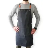Patis Decor Adjustable apron, black denim look