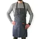 Patis Decor Adjustable black and white striped apron with two pockets, cotton and polyester Patis Decor Adjustable black and white striped apron with two pockets, cotton and polyester