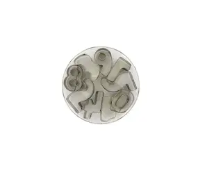Patis Decor Cijferuitstekers 0 tot 9, rvs, 3 cm