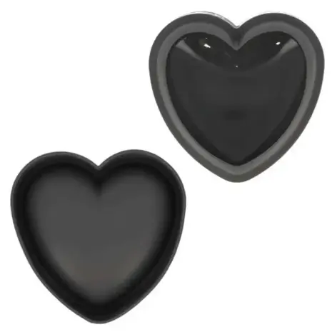 Patis Decor Platinum silicone domed heart mold for entremets and cakes, 16.5 x 15 cm