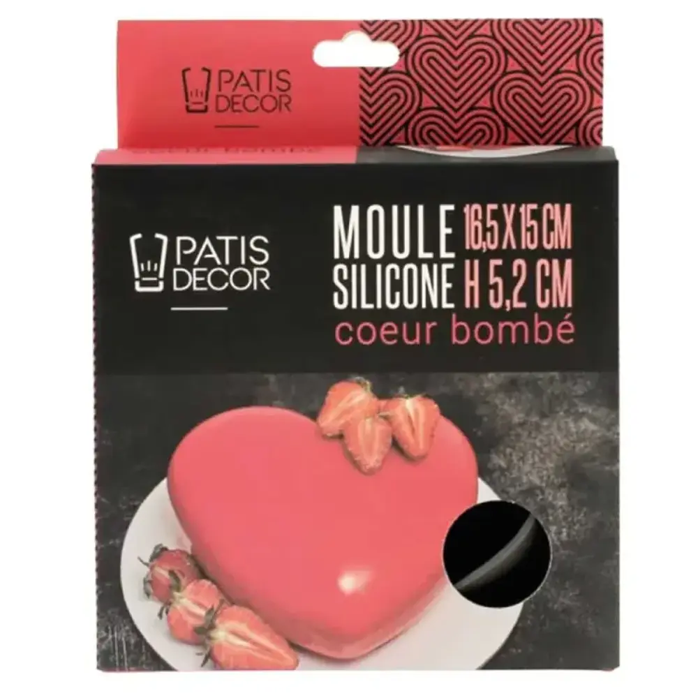 Patis Decor Siliconen mal van platinumsilicone voor entremets en taarten, 16,5 x 15 cm
