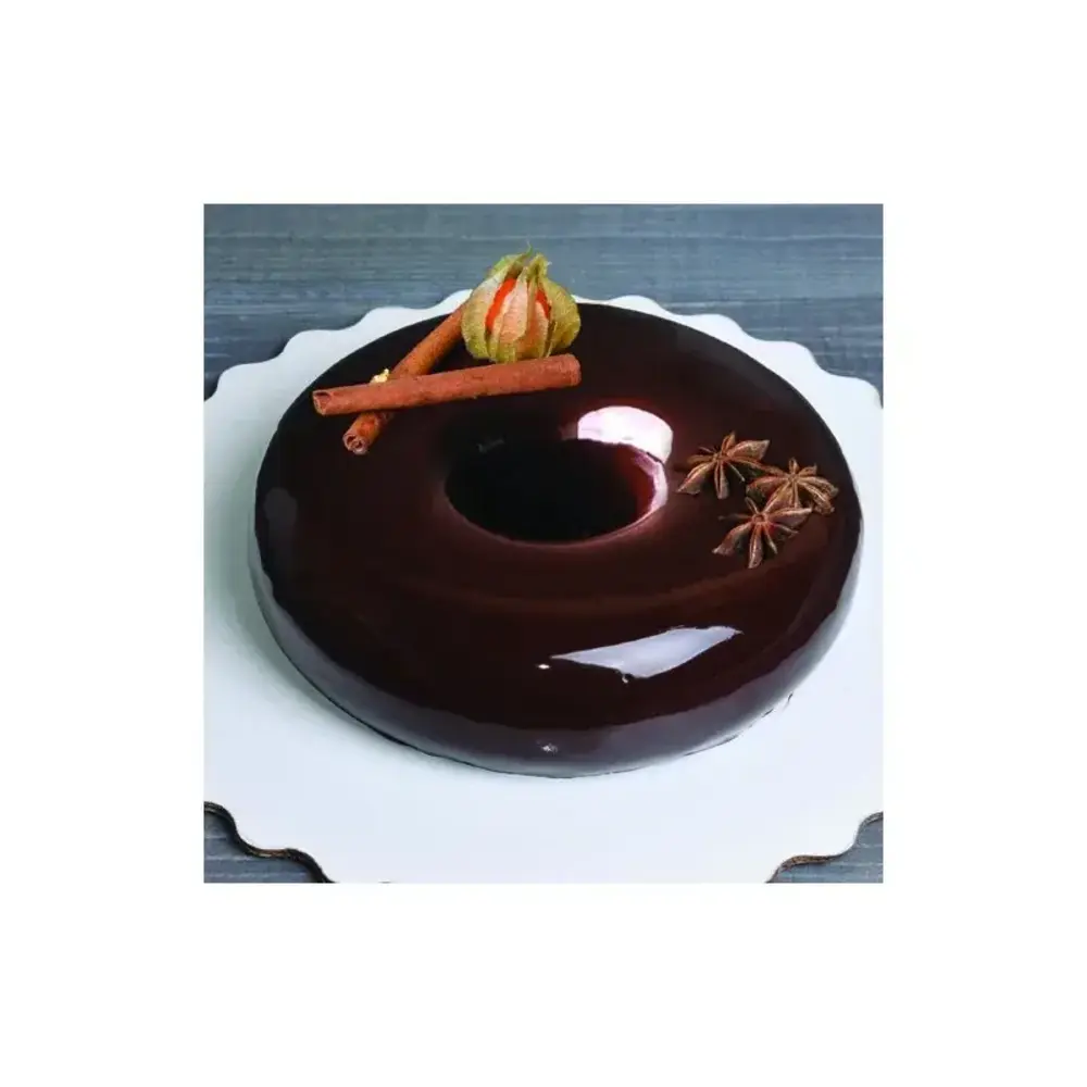 Patis Decor Platinum silicone savarin mold for entremets and cakes, 19.5 cm diameter