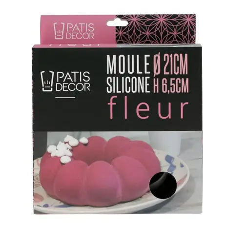 Patis Decor Siliconen mal van platinumsilicone voor entremets en taarten, diameter 21 cm