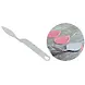 Patis Decor Rvs spatel voor het vormen van chocoladeblaadjes, 23 mm Patis Decor Rvs spatel voor het vormen van chocoladeblaadjes, 23 mm