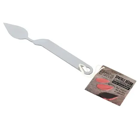 Patis Decor Rvs spatel voor het vormen van chocoladeblaadjes, 30 mm Patis Decor Rvs spatel voor het vormen van chocoladeblaadjes, 30 mm