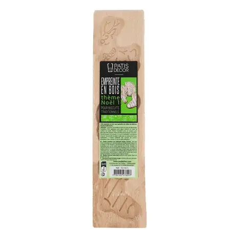 Patis Decor Speculaasplank 3 figuren Kerst 1 Patis Decor Speculaasplank 3 figuren Kerst 1