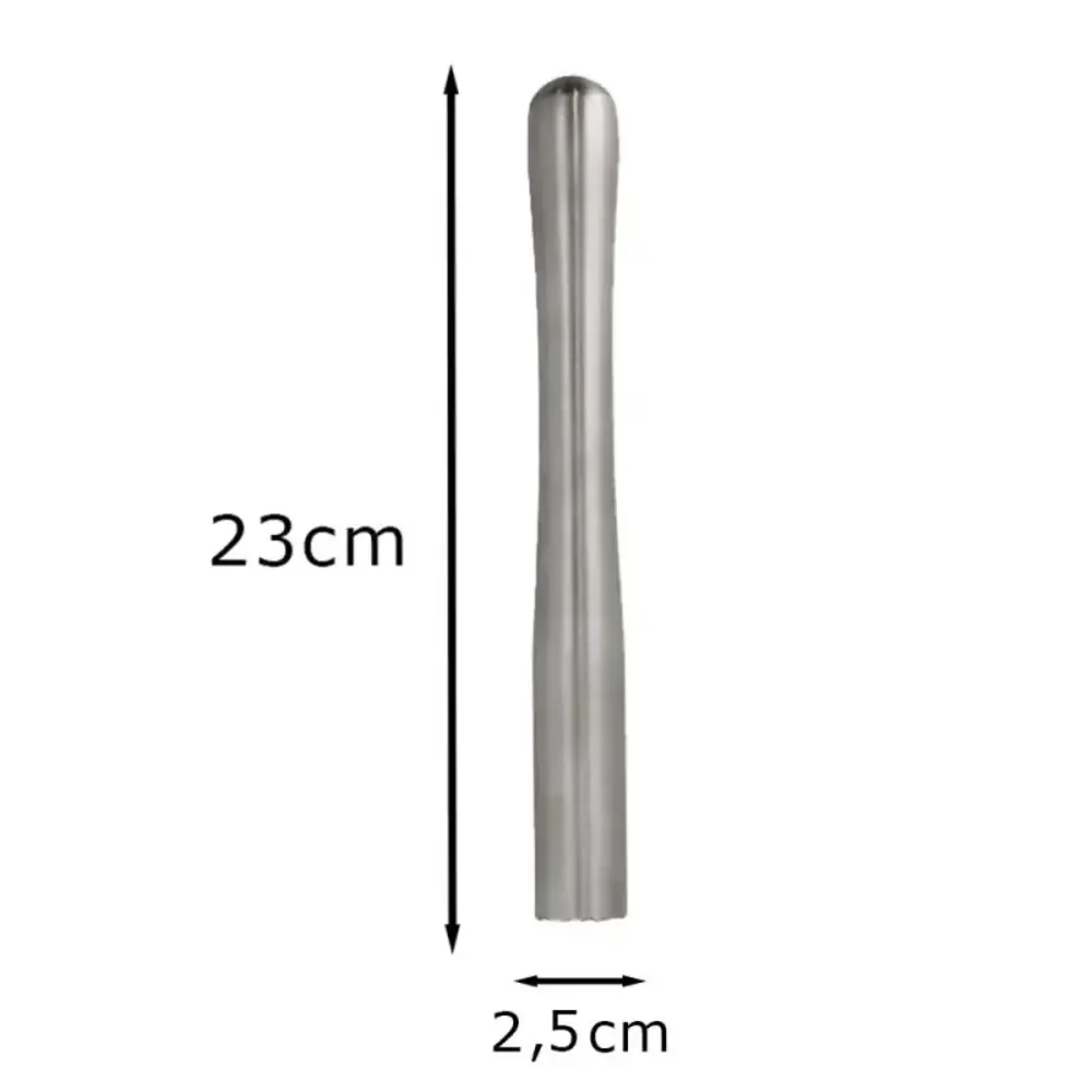 Patis Decor Ergonomische getande rvs cocktailstamper, 23 cm Patis Decor Ergonomische getande rvs cocktailstamper, 23 cm