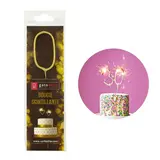 Patis Decor Gouden sterretjeskaars, cijfer 0, 18 cm