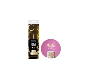 Patis Decor Gold sparkler number candle, 9, 18 cm