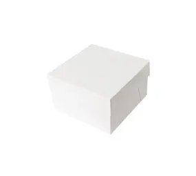 Patis Decor Witte taartdozen, 25 x 25 x 20 cm, set van 10 Patis Decor Witte taartdozen, 25 x 25 x 20 cm, set van 10