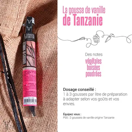 Patis Decor Hele vanillestokjes uit Tanzania, soepel en ongespleten, set van 2 Patis Decor Hele vanillestokjes uit Tanzania, soepel en ongespleten, set van 2