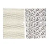 Patis Decor Chocolade transfervellen, cacaovruchten en geometrische motieven, set van 4