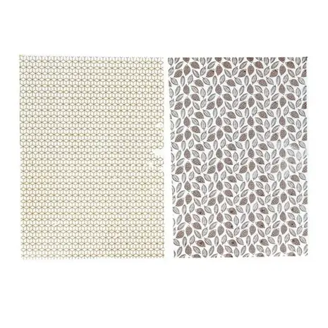 Patis Decor Chocolade transfervellen met cacaovruchten en geometrische motieven voor het versieren van chocolade, set van 4 Patis Decor Chocolade transfervellen met cacaovruchten en geometrische motieven voor het versieren van chocolade, set van 4