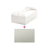 Decora Cake box with rectangular board, 46 x 36 x 12 cm