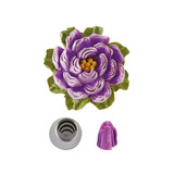 Decora 3D-bloemenspuitmondje, drievoudig glad blad