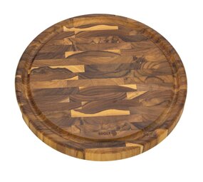 Stolf Ronde teakhouten snijplank van kopshout, ⌀35 cm Stolf Ronde teakhouten snijplank van kopshout, ⌀35 cm