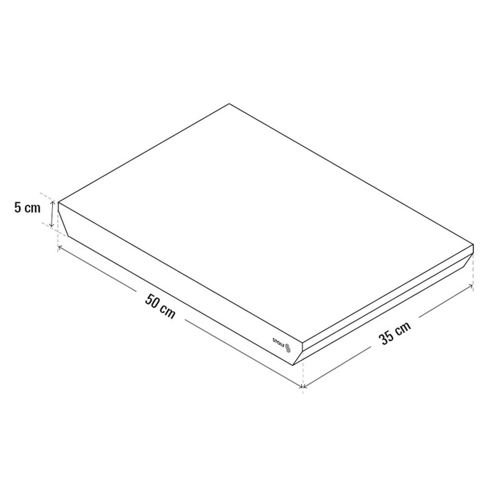 Stolf Massief FSC-gecertificeerd teakhouten hakblok van kopshout met antislipvoetjes, 50 x 35 x 5 cm Stolf Massief FSC-gecertificeerd teakhouten hakblok van kopshout met antislipvoetjes, 50 x 35 x 5 cm