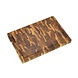 Stolf Reversible solid teak cutting and serving board with juice channel, 29.5 x 44 x 3.2 cm