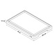 Stolf Reversible solid teak cutting and serving board with juice channel, 29.5 x 44 x 3.2 cm