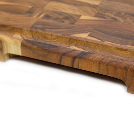 Stolf Omkeerbare massief teakhouten snij- en serveerplank met sapgeul, 58,5 x 38 x 3,2 cm Stolf Omkeerbare massief teakhouten snij- en serveerplank met sapgeul, 58,5 x 38 x 3,2 cm