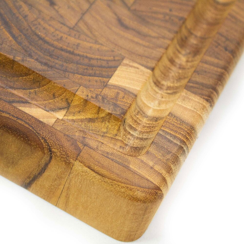 Stolf Reversible solid teak cutting and serving board with juice channel, 58.5 x 38 x 3.2 cm Stolf Reversible solid teak cutting and serving board with juice channel, 58.5 x 38 x 3.2 cm