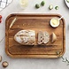 Stolf Reversible solid teak barbecue cutting and serving board with sloped channel, 28 x 40 x 2.4 cm Stolf Reversible solid teak barbecue cutting and serving board with sloped channel, 28 x 40 x 2.4 cm