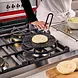 Victoria Cast iron arepa grill and heat diffuser with foldable handle