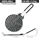 Victoria Cast iron arepa grill and heat diffuser with foldable handle