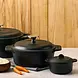 Victoria Cast iron dutch oven with self-basting lid and stainless steel knob, 1.9 L