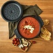 Victoria Gietijzeren braadpan met zelfbedruipend deksel en roestvrijstalen knop, 1,9 l