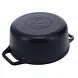 Victoria 2-piece cast iron combo cooker: 5.7 L dutch oven and grill-ridged skillet lid