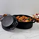 Victoria Enameled cast iron oval dutch oven combo, bread baker and skillet lid, 5.7 L