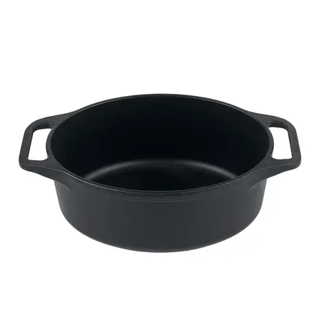 Victoria gietijzeren ovale braadpan-combi, broodbakker en koekenpan-deksel, 5,7 l