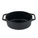 Victoria gietijzeren ovale braadpan-combi, broodbakker en koekenpan-deksel, 5,7 l