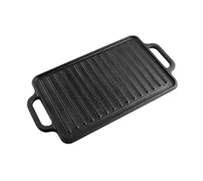 Victoria Reversible cast iron griddle, 33 x 21 cm