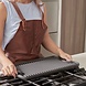 Victoria Reversible cast iron griddle with flat and ridged sides, 47 x 25 cm