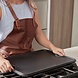 Victoria Reversible cast iron griddle with flat and ridged sides, 51 x 36 cm