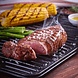 Victoria Reversible cast iron griddle with flat and ridged sides, 51 x 36 cm