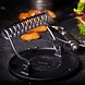 Victoria Round cast iron meat press with a foldable stainless steel wire handle Victoria Round cast iron meat press with a foldable stainless steel wire handle