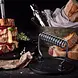 Victoria Round cast iron meat press with a foldable stainless steel wire handle Victoria Round cast iron meat press with a foldable stainless steel wire handle
