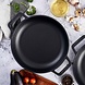 Victoria Enameled cast iron round skillet with double loop handles, 25 cm